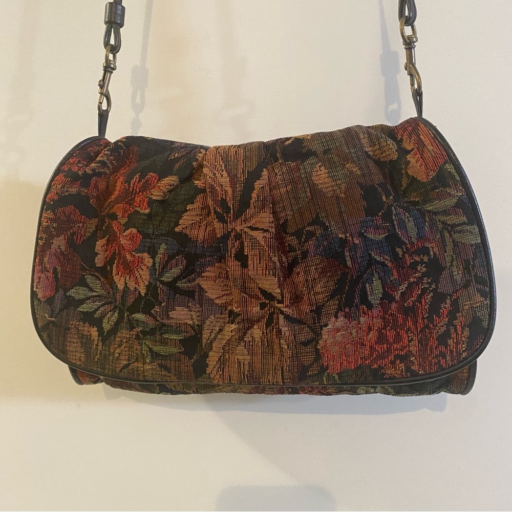 Vintage Carpetbags Of America Tapestry Crossbody Bag